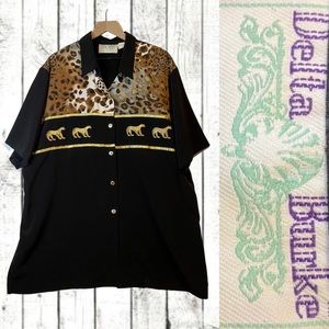 Delta Burke Women’s Size 2X Blouse Shirt VINTAGE